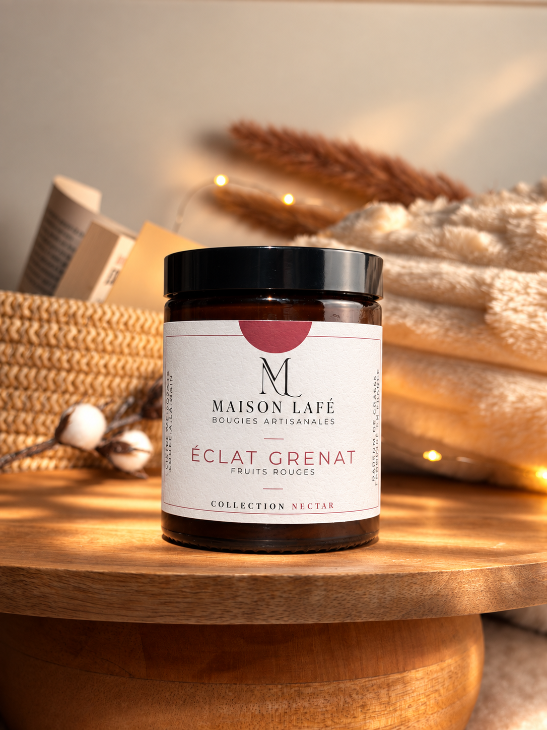 BOUGIE ÉCLAT GRENAT